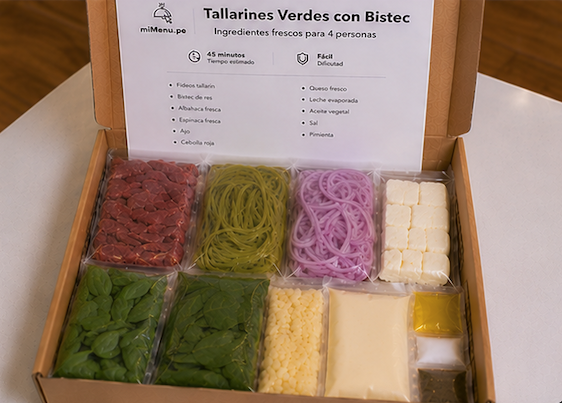 Tallarines Verdes para 4 personas foto 3
